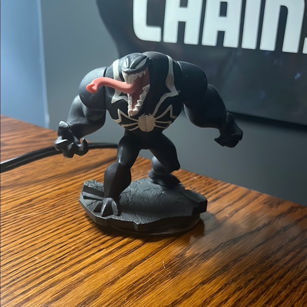 Marvel Venom Figure with Black and White Accents
